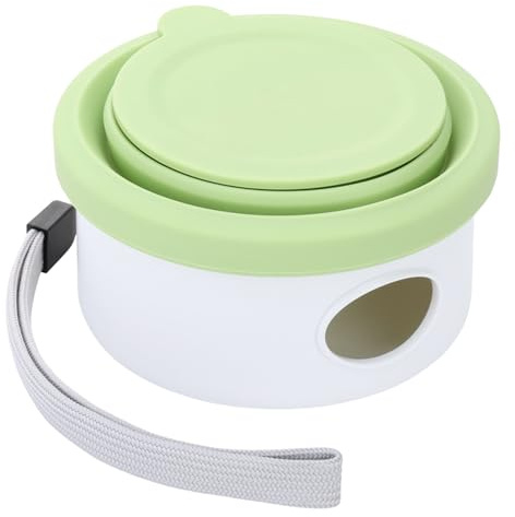 Cuenco de Viaje para Perros - 9,9 x 5,6 cm, Cuenco de Comida para Perros | Contenedor Plegable para golosinas para Mascotas con Soporte de de desechos | Tazones de Agua portátiles de stoc
