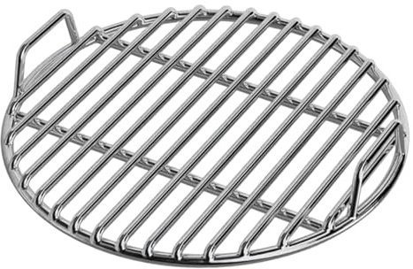 Gril En Acier Inoxydable Rond, Barbecue Rond Pour Grille De Barbecue Weber, DifféRentes Tailles, Extra-éPais, Avec Une PoignéE, Pour Grille De Barbecue Pour Camping, Pique-Nique, Jardin (53cm)