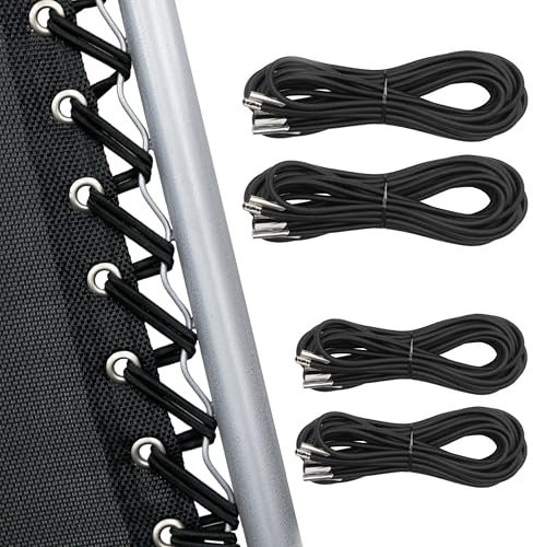 UNEEDE 4 Cords Zero Gravity Chair Replacement Cord, Antigravity Chair Replacement,Universal Repair Cord Kit for Repairing Zero Gravity Chair(Black)