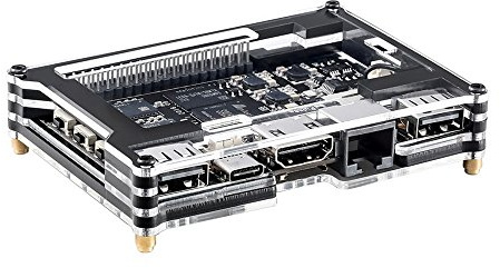 Vim1 Una caja de TV de código abierto Amlogic S905X Quad-Core Amlogic S905X DIY Set-top Box por Khadas, 2 GB DDR3 8 GB eMMC, soporte abundante sistema integrado, envío con potente accesorio