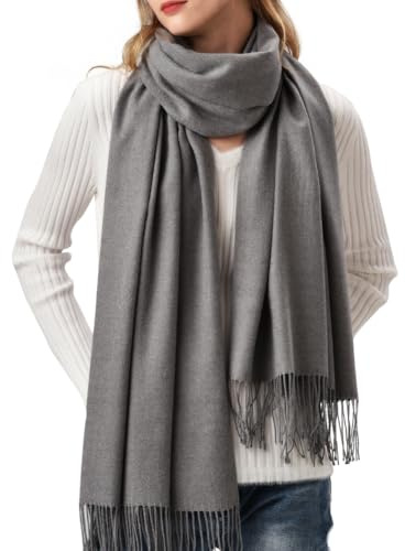 FURTALK Damen Großer Halstuch Warmes Feinstrick Winter Schal