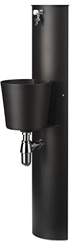 belfer Fontaine murale de jardin avec robinet et seau 42/PRT Anthracite