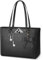 KTMOUW Handtasche Damen Groß Shopper Tasche Damen Wasserdichte Leder Tote Bag Arbeitstasche Schultertaschen Umhängetasche Henkeltasche für Business Büro Schule Schwarz