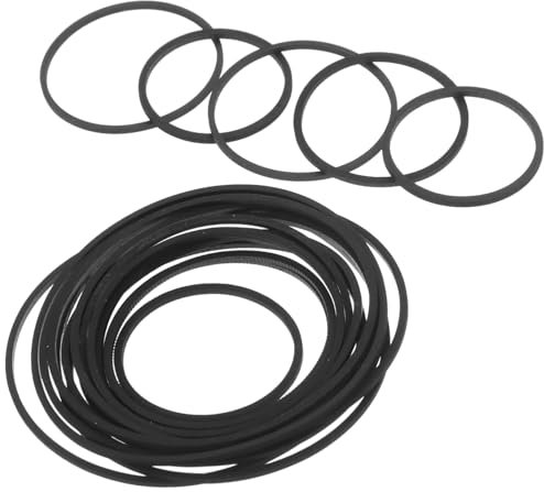 Yardwe 40 Correas De Repuesto para Reproductor De Casetes Reproductor De Casetes Y Grabadora Correas Cuadradas De Transmisión De Casetes Hebillas De Repuesto para Reproductor De