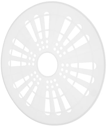 NUOBESTY Tapa de Seguridad para Secadora y Lavadora, Plástico Blanco, Fácil Instalación, Repuesto Versátil para Centrifugado de 23,5 CM
