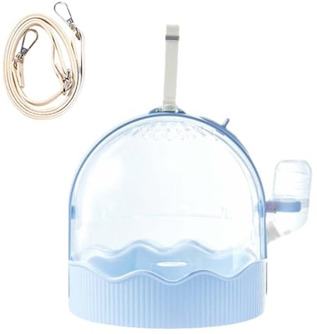 Small Animal Transport Box, Small Animal Cage with Adjustable Shoulder Strap, Accessories for Home, Garden, Indoor, Outdoor, Freewheel