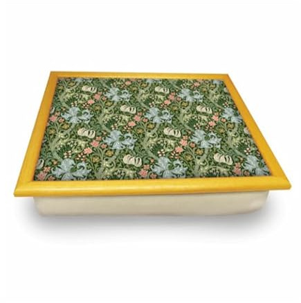 Golden Lily William Morris - Vassoio per cuscino con motivo classico, 31 x 41 x 8,5 cm