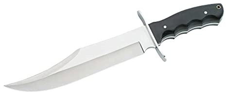 Herbertz Erwachsene Bowie-Messer, AISI 420, Klinge 25 cm, Pakkaholz, Lederscheide, Mehrfarbig, One Size, 102325