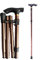 Ducomi Cannes de Marche Pliable Réglable – Bâtons en Aluminium pour Personnes Agées, Femmes, Hommes - Poignée Ergonomique, Léger, Portable et Durable - Soutien et Aide à la Mobilité (Bronze)