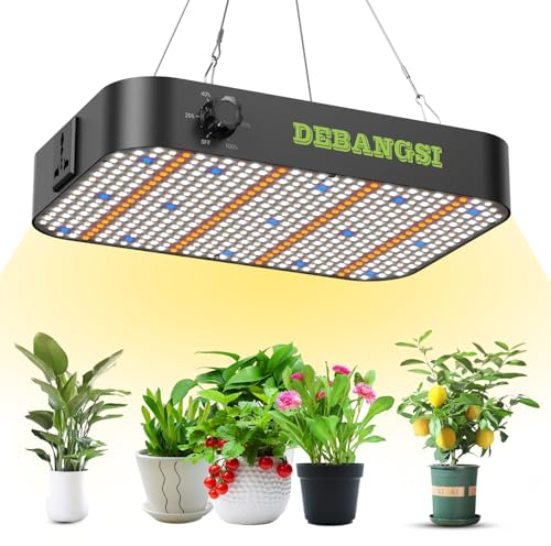 Lampe LED 100W Pour Plantes, lampes de croissance réglables à spectre complet avec IR & UV, fonction Dasiy Chain, 588 LED Grow Light pour serres et plantes d'intérieur, culture de légumes et de fleurs
