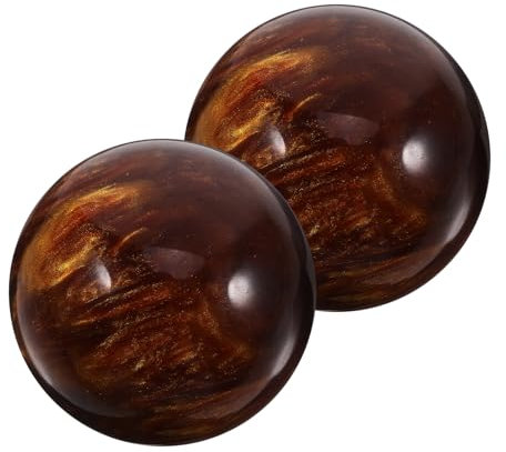KOCKSHION 2pezzi Palline Portatili Per Mani Comode Palline Per Massaggi Piccole Rotanti in Resina Pratiche Decorative Per Uso Palmare