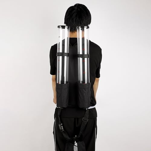 Spillatore Birra da Casa Distributore di Bevande a Zaino da 3 L/6 L, Dispenser Portatile di Liquori in Acrilico, Torre per Birra Trasparente, Distributore di Vino, Bibite Analcoliche e Altro(Double Ba