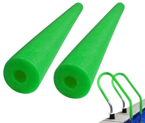 Pool Noodle, 2X120CM Foam Swimming Noodles for Kids Adults, Extra Long Floating Pools Noodle with Hole, Flexible Swimming Pool Noodles Float Training Aid, for Pools Accessories