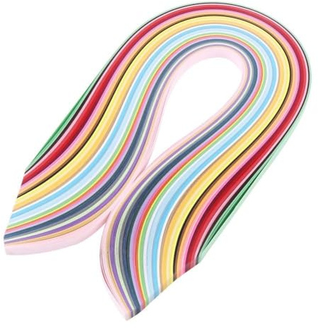 Dioche Hantverk Färgglada Dekorativa 720 St Quilling Strips Set i 36 Färger 5 Mm Bredd för DIY Quilling Art Project (papper 2)