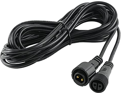 DULEE 2M Netzverlängerungskabel für Kugellichter Lichterketten Gartenbeleuchtung,LED-Lichtbänder Drinnen Draußen