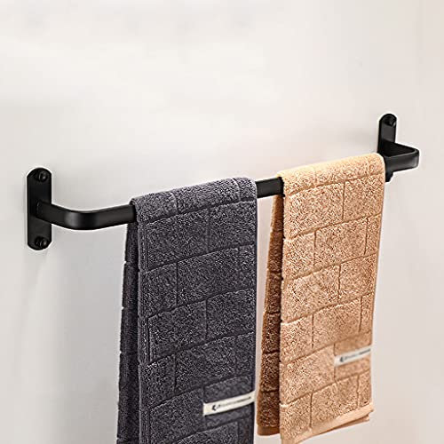Moderno Multi strato Nero Alluminio Portasciugamani Porta Asciugamani per Bagno e Cucina Montaggio A Parete Salvaspazio Portasciugamani Stand 60CM Singolo Strato