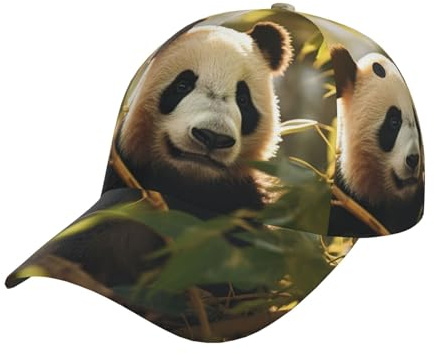 XTYGETY Liten röd panda tryck baseballkeps för män sol topphatt andas personlig justerbar lastbilskepsar vardaglig, Svart, one size