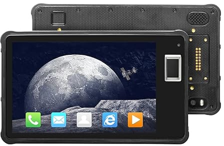 Breloom ST8-A7 Rugged Tablet, 8 inch Android 13 Industrial Tablet MTK MT6789, 6GB+128GB, IP65 Waterproof, 10000mAh, 4G LTE/WiFi/BT 5.0/NFC/GPS (6+128G, with Fingerprint)
