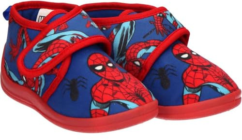 Zapatillas de Casa Media Bota Spiderman licencia oficial | Pantuflas Spiderman cómodas, suaves y antideslizantes