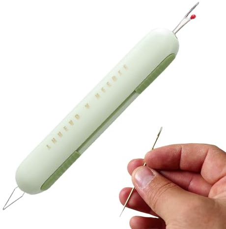 Enhebradores de Agujas para Costura Manual - Herramienta 2 en 1 Enhebra y Cortahilos | Accesorios de Costura para Manualidades del Hogar Bordado Tejer