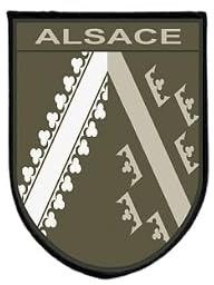 Ecusson Patch Drapeau camo alsace Tactique Imprime Auto-Agrippant