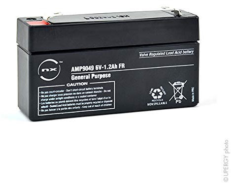 NX - Batterie plomb AGM S 6V-1.2Ah FR 6V 1.2Ah T1 - Unité(s)