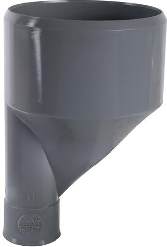 Raccord PVC gris excentré réduit - Mâle/femelle Diamètre 100-90 mm - Girpi