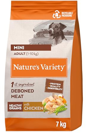 Nature's Variety Healthy Grains Pienso para Perros Adultos con Mini con Pollo - 7kg