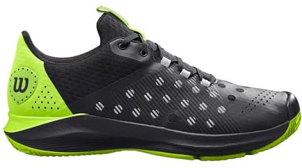 Wilson Scarpe da Tennis da Uomo Hurakn, Black Jasmine Green Quiet Shade, 44 2/3 EU