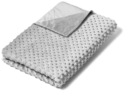 Ella Funda nórdica para Manta de Peso de 150 x 200 cm, Hecha de Tela Minky maravillosamente Suave, Adecuada para Mantas de Peso de 7 kg y 9 kg