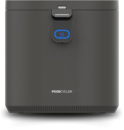 Food Cycler Eco 5 Award-Winning Kitchen Food Recycler | Indoor Composter Bin Alternative | Electric Countertop Food Disposer with Odorless 5L Indoor Food Waste Bin for Easy Waste Management | Grey