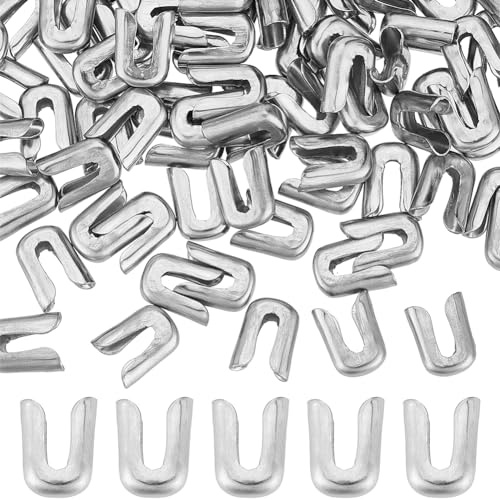 GORGECRAFT 100pz 6mm Punte A Spirale per Osso Tappi per Disossamento A Spirale in Acciaio Inossidabile Filo A Spirale Coperchio per Disossamento in Metallo Adatto per Corsetto Abito Shapewear Strisce