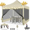 COBIZI Pavillon 3x3m Faltpavillon 3x3m Wasserdicht Stabil, Pop up Pavillon Faltbar, Partyzelt Gartenpavillon, Pavillion Klappbar UV-Schutz mit 4 Seitenwänden aus Mesh, Khaki