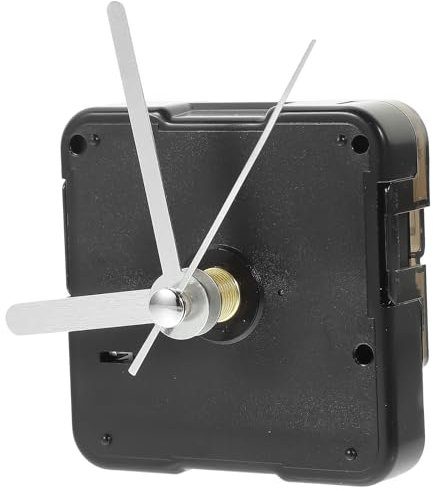 jojofuny Leises Quartz Uhrwerk für Wanduhr: Uhrwerk Mit 3 Silbernen Zeiger - Quarzuhrwerk Clock Mechanism Reparatur Kit FüR DIY Wanduhr Und Tischuhren