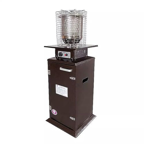 Estufas Exteriores para Terraza con Ruedas, 8800W de Alta Potencia Calefactor Exterior, Disponible para Calentar, Freír y Asar Área de Cobertura 30-60㎡