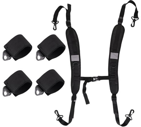 Lyreh Sangles de Sac à Dos Réglables pour Chaise Plage, Sangles de Transport Rechange pour Sacs à Dos Lits Pliants Camping et Équipement Plein Air