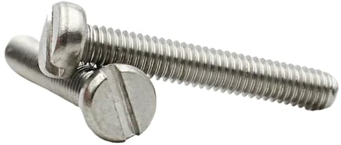 30/50pcs 304 A2-70 Stainless Steel M3 M4 M5 Slotted Round Head Slot Column Round Cheese Head Screw Bolt(40mm,M5 (30pcs))