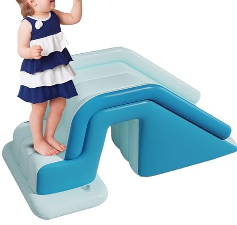 Tobogán hinchable | Tobogán para piscina plegable – Rampa antideslizante de montaje rápido para niños y niñas al aire libre recreación verano fiestas camping