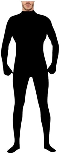 Mono de adulto con cremallera para hombre, de manga larga, ropa interior de cuerpo entero, traje de baile, traje completo, traje de leotardo para carnaval, Halloween