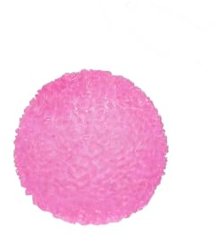 Textured Stress Ball,1.57 Sensory Fidget For Kids & Adults, Malt Sugar Squishy Fidget Toys - Slow Rise Gel Ball - Stretchy Squeeze Stress Relief Balls for Anxiety(Pink)