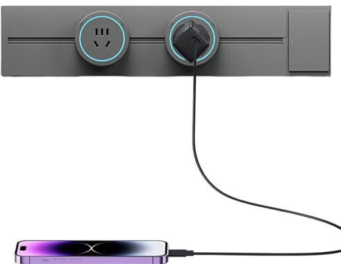 Utdragbar nätadapter | Mobila och avtagbara adaptrar, adapter för elektrisk skena - arbetsplats, arbetsrum, vardagsrum, , , hotell, skola, lägenhet sovrum