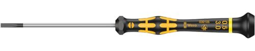 Wera 05030105001 1578 A ESD kraftform mikro-slitsskruvmejsel, 0,50 x 3,0 x 80,0 mm