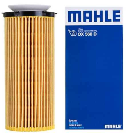 MAHLE OX 560D Oil Filter - Oil Filter with Gasket / Gasket Set (different colour/design product packaging)