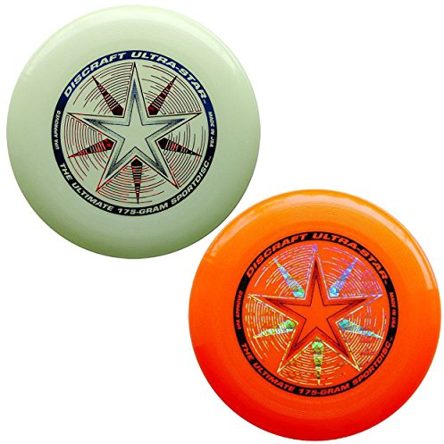 Discraft 175 Gram Ultra Star sportskiva – 2-pack (orange och glöd)