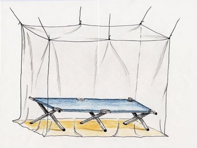 basic nature - Moskitonetz Solo - 2m x1m x 2m