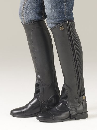 Ovation Equistretch Half Chaps II - Ladies - Size:Medium Color:Black
