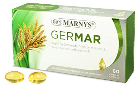 MARNYS Germar Aceite Germen de Trigo con Vitamina E para el Cabello 60 Cápsulas