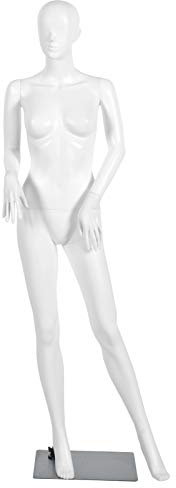 TANGZON 177cm Female Mannequin Full Body Manikin, Head and Arms Rotatable, Clothes Display Model with Metal Base & Calf Pin, for Shop Window Dressmaker