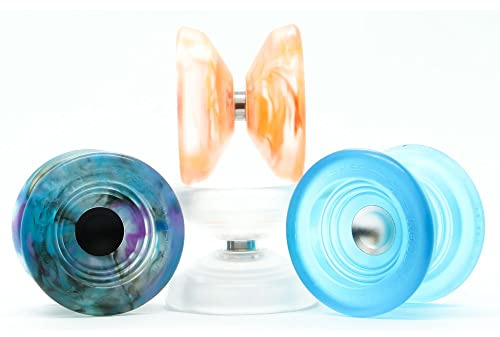 YoYo Factory Atom Smasher - Bleu (Avancé unresponsive Yo-yo, Roulement à Billes, Ficelle Et Instructions Incluses)