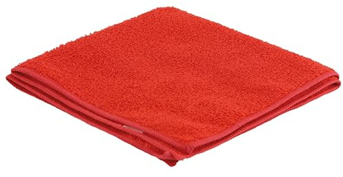 Chiffon en microfibre, 40 x 40 cm, rouge